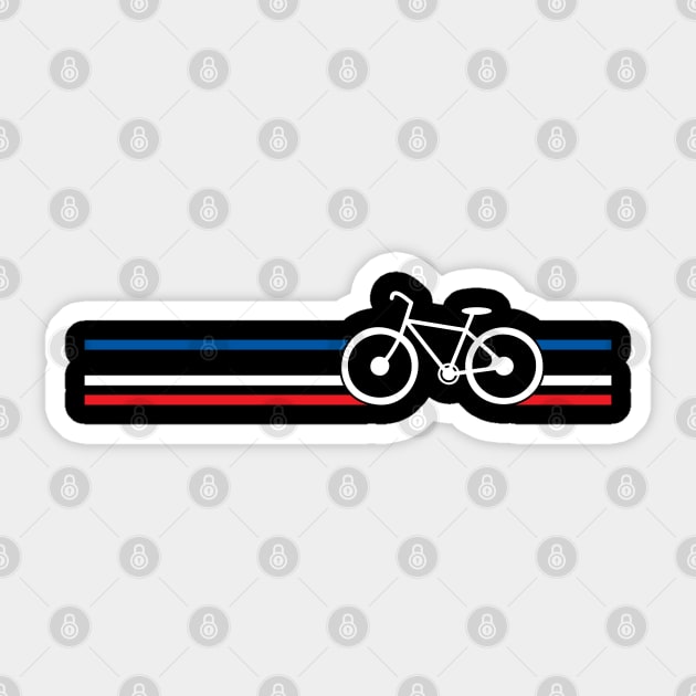 Bike Stripes French National Road Race v2 Great Idea Sticker by TeeTypo